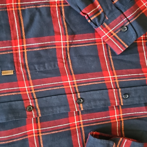 Chaps Men's Performance Long-Sleeve Flannel Button Down Shirt. Sz: 2XB - Picture 3 of 6